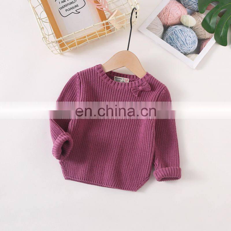 Long sleeve unisex kids sweater oversized knitwear kids pullover