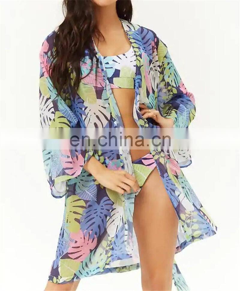 Beach Cover up Chiffon Kaftan Beach Bathing suit Cover ups Tunics for Beach Saida de Praia Swim cover up Sarong Beachwear