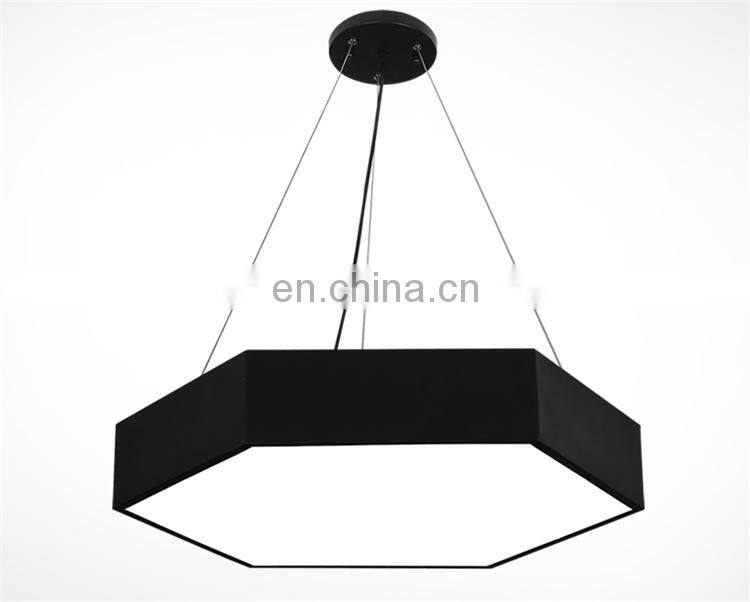Creative personality hexagonal shape chandelier led honeycomb combination stitching office