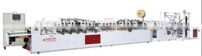 three sides sealing stand up and zipper bag making machine