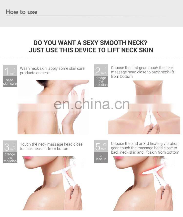 2021 face lift and neck lift anti-wrinkle device led light therapy massager