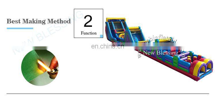 Hot-sale adult kids suited challenge games inflatable obstacle course