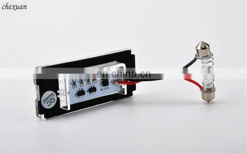 Carest 2Pcs 12V ABS18 Smd-3528 White 6000K Led License Plate Lights Car Plate Lamps For BMW MINI Cooper R56 R57 R58 R59