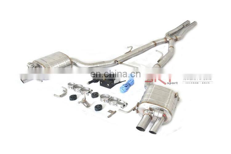 electric exhaust valve for bmw 7 series 740 exhaust system catback with quad double tip