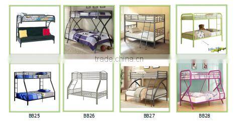 High quality school military metal bed frame separetable steel bunk bed