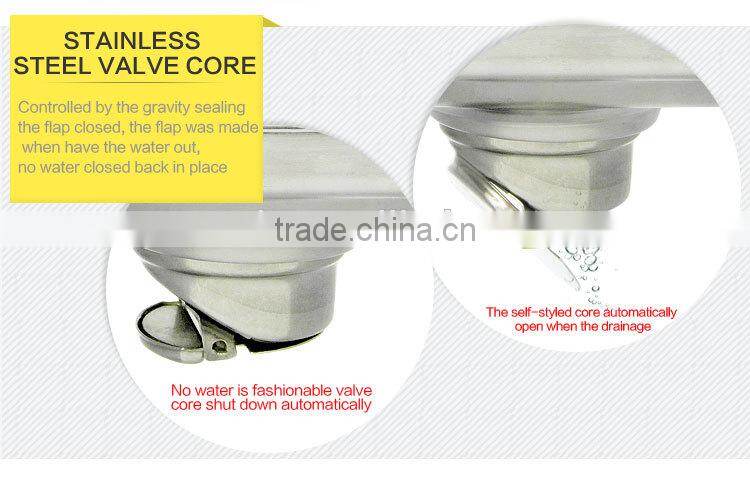 WESDA 3.5inch High Quality Double sealing Brass Floor drain,rectangular floor drain,floor drains stainless steel