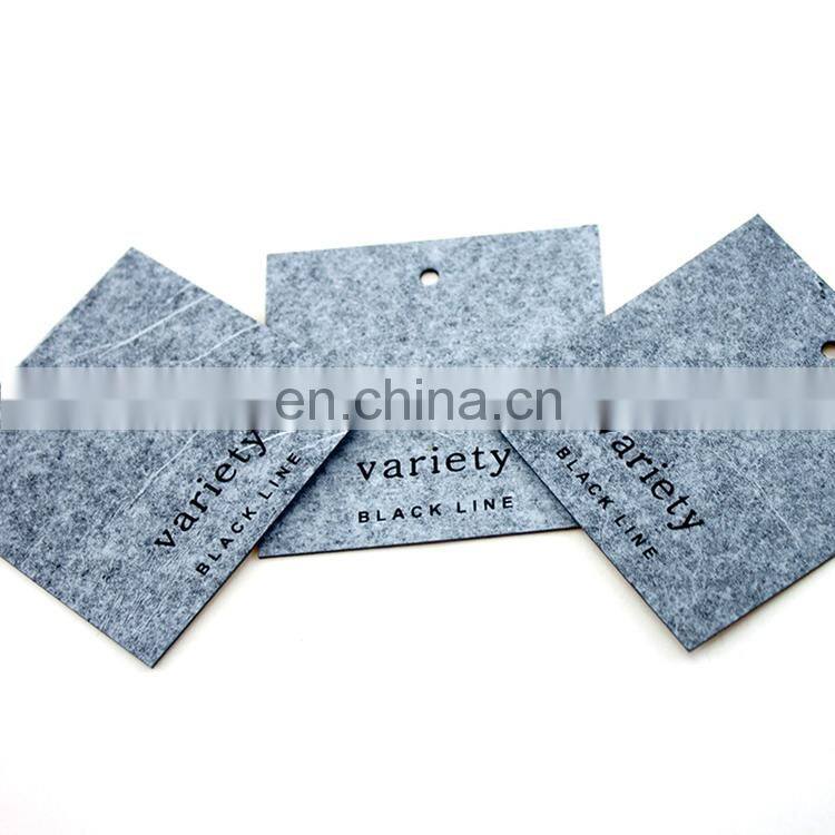 Wholesale Custom Design Printing Name Logo Paper card recycled Garment Hangtag Labels embossed hang tag