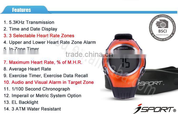 Calorie Counter Wireless 5.3K Transmission Heart Rate Watch