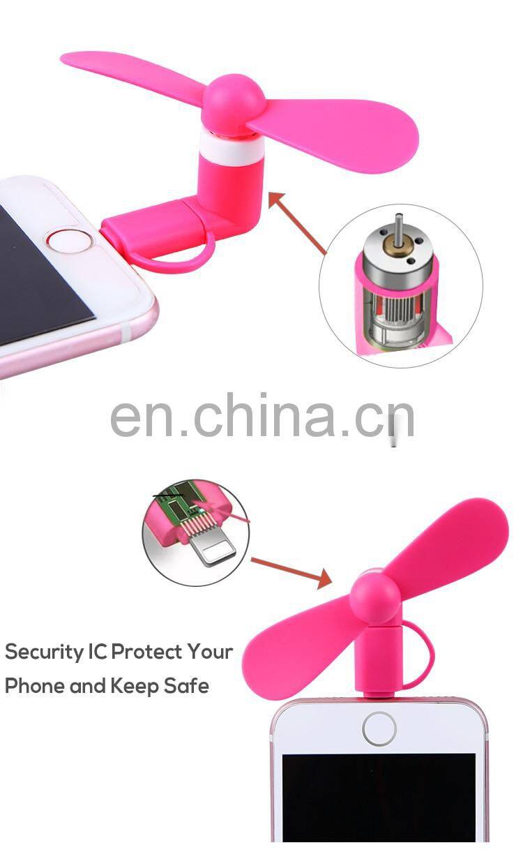 Mini USB C Phone Smartphone Mobile Android Selfie Fan