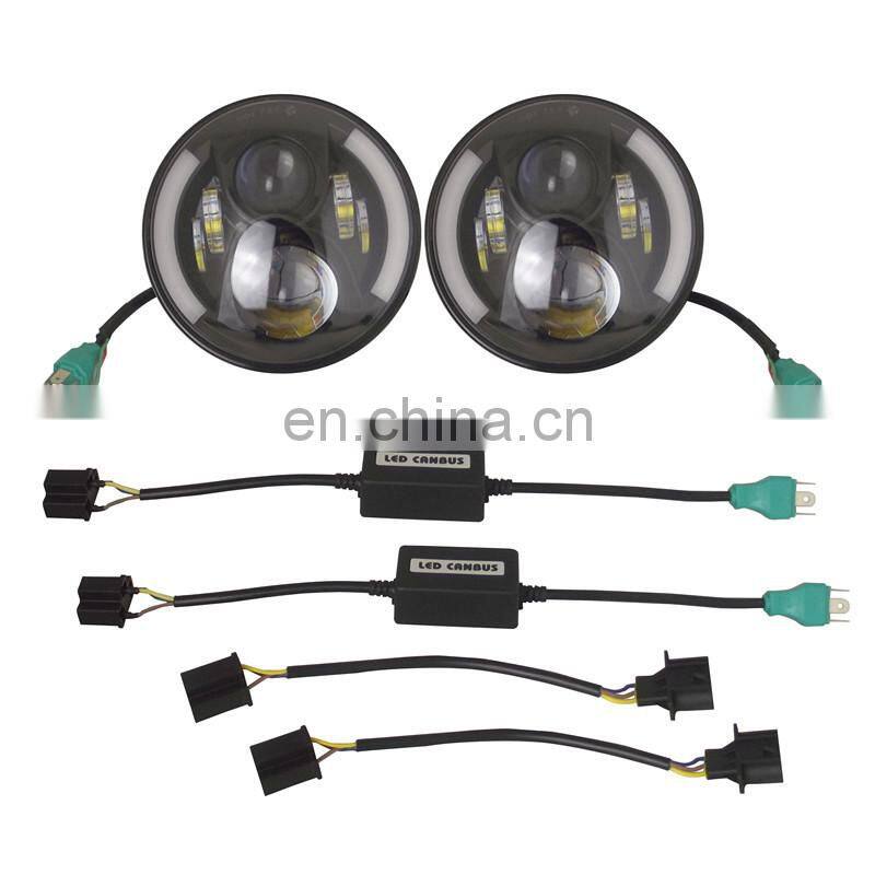 shanghai sanfu led front headlight head lamp for jeep jk 07-17 year