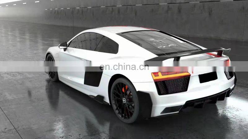 Runde New Arrival Top Ranking Quality Carbon Fiber Material For Audi R8 Performance Style Body Kit Front Lip Spoiler