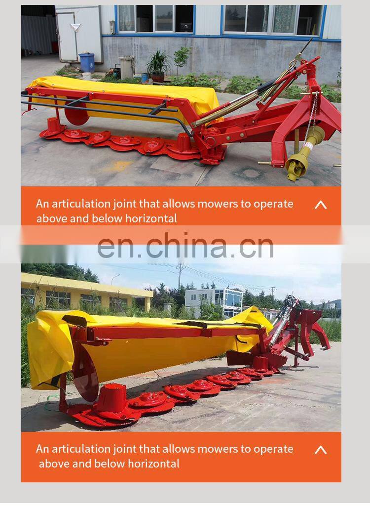 Tractor rear side mower slasher grass cutting machine