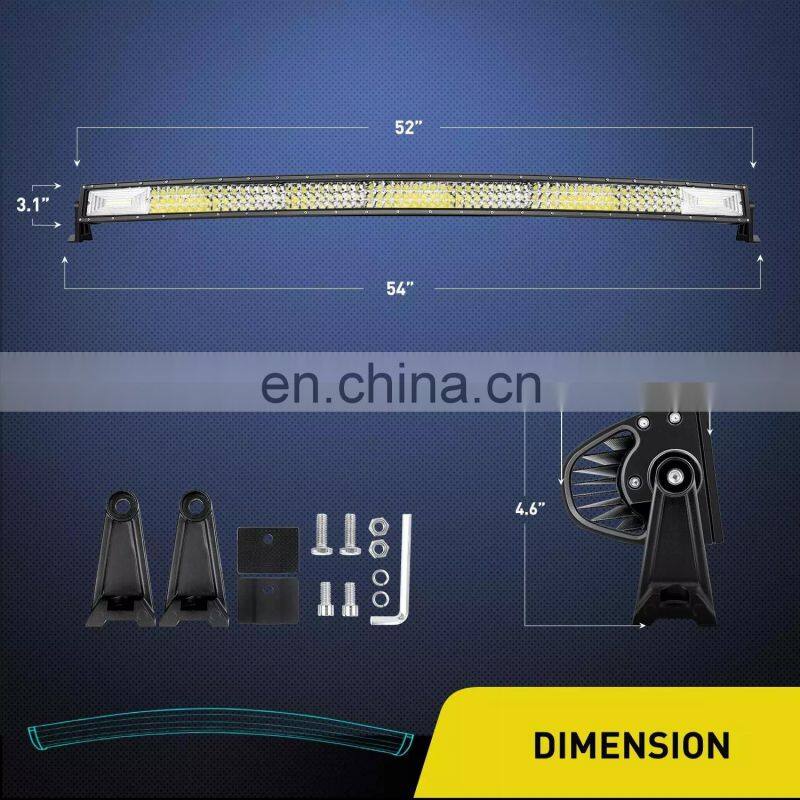 Auto Diving Car Off Road Truck Work Light Curved Light Bar
