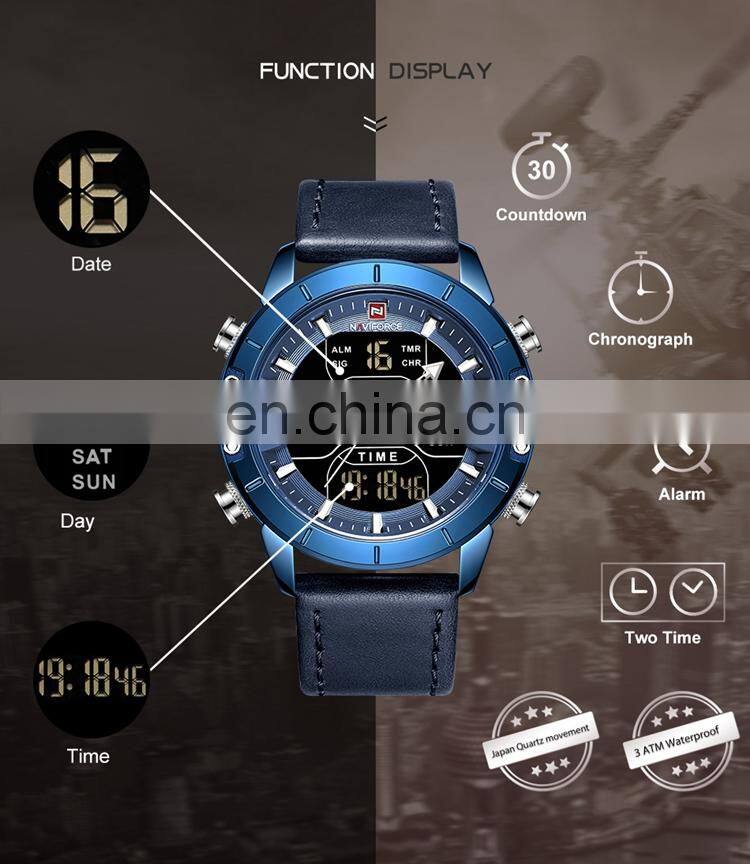 NAVIFORCE NF9153L Men's Fashion Watches Chronograph Watches Multifunction Digital Quartz Wristwatches