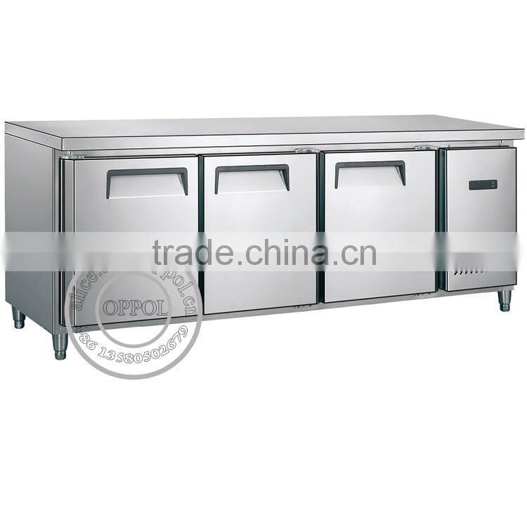 OP-A601 CE Approved Air Cooling Kitchen Stainless Steel Chest Freezer
