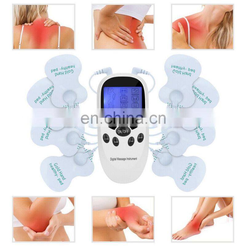 Electric Tens Unit Machine Pulse Massager Full Body Muscle Stimulator Therapy