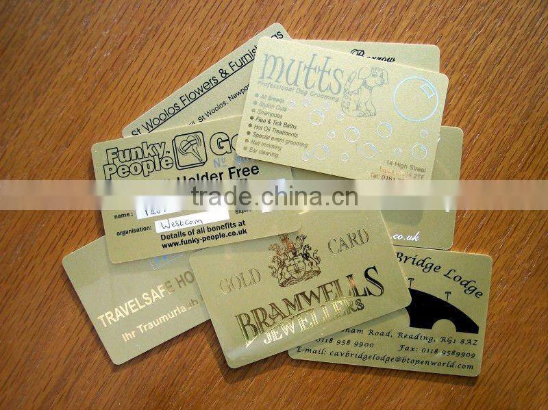 high quality transparent business card