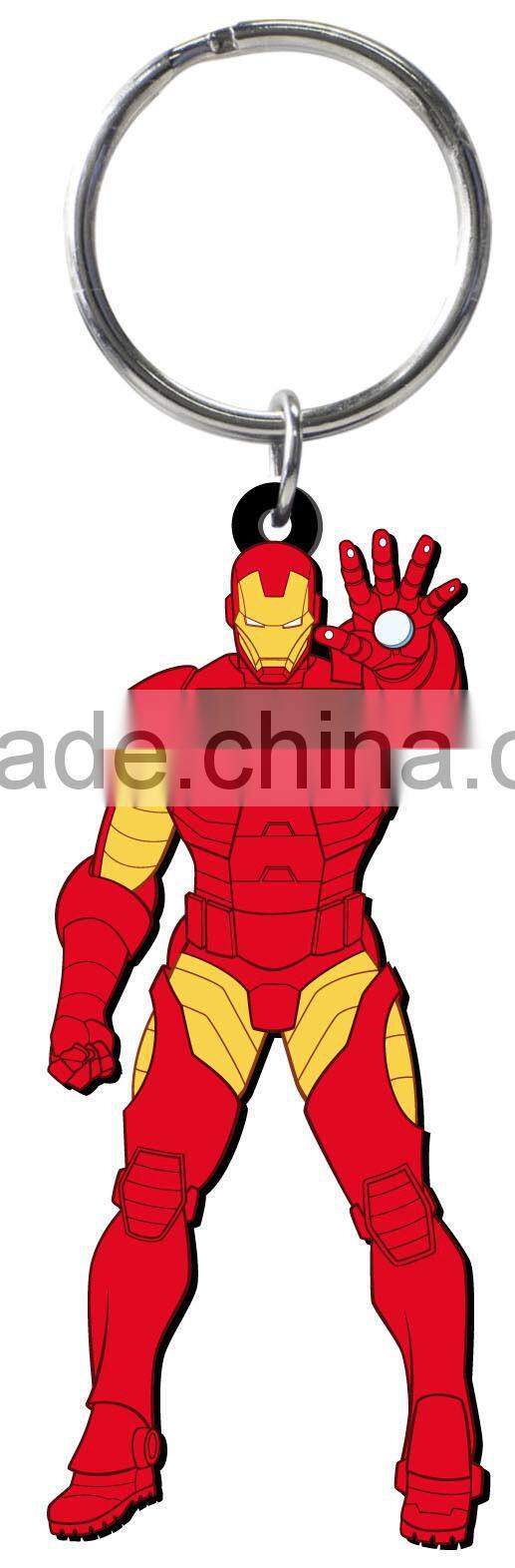 Marvel iron man soft touch pvc keychain avenger MG-68029