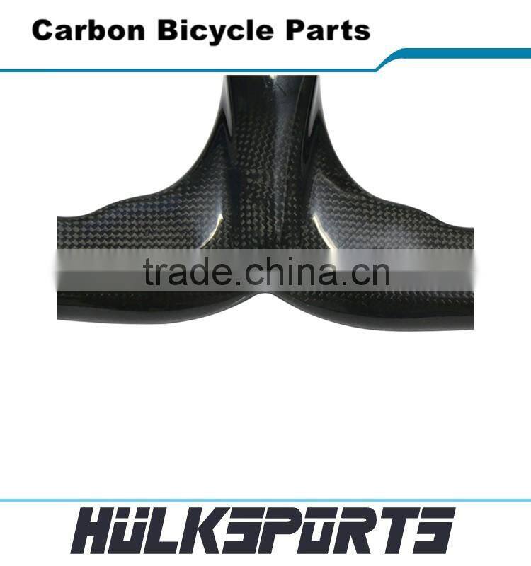 Hot sale riser bar with stem Inter cable 400/420/440mm road bike carbon handlebar matte carbon bicycle parts