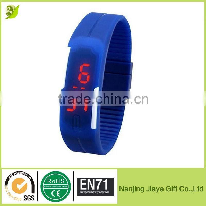 Waterproof Touch Screen Silicone Led Slap Watch