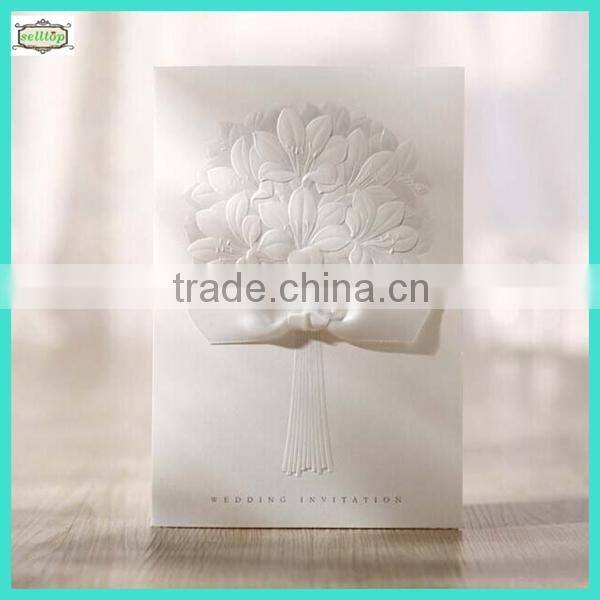 2014 high quality luxurious wedding invitation