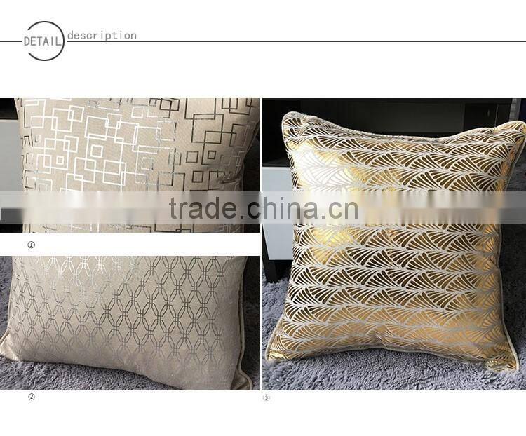 GOLD AND SILVER FOIL PRINT PILLOWS