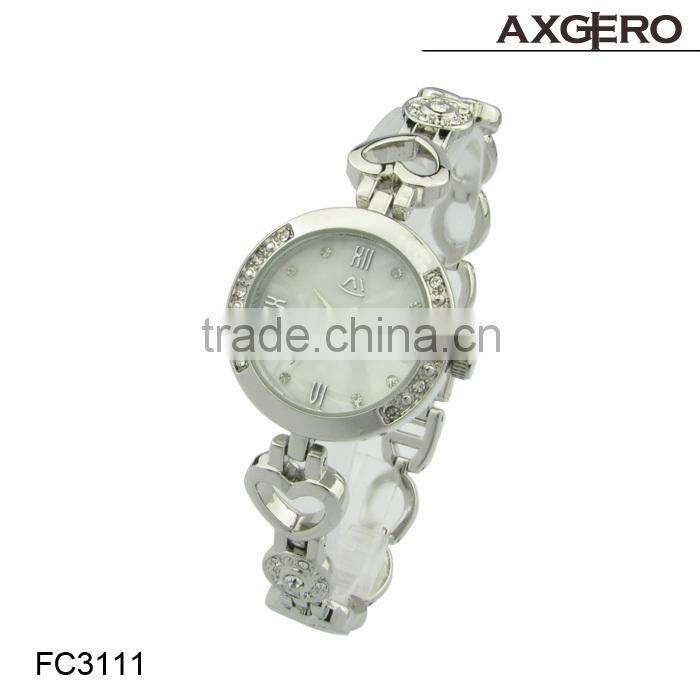 2015 new fashion lady dress bracelet wrist watch, watch women with pearl dial