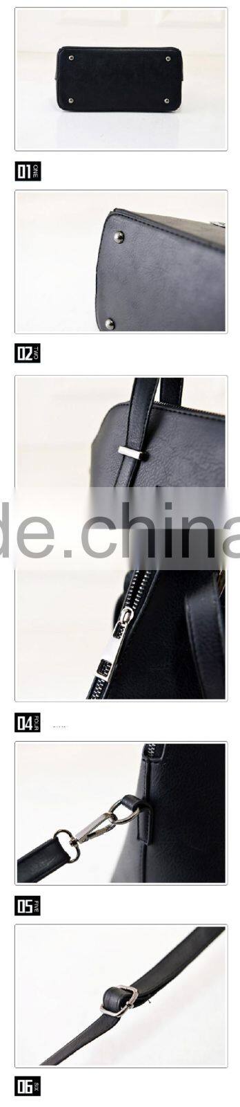 2015 wholesale Popular model design women gender PU leather handbag/tote bag
