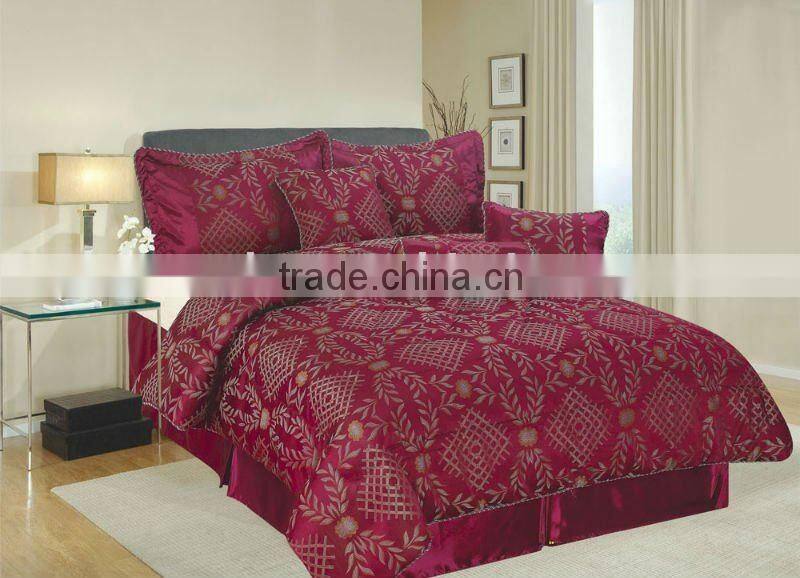 7Pcs Jacquard Patchwork Comforter Set
