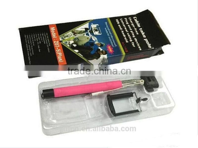 Hot seller!high quality selfie stick shutter button with wire QC11