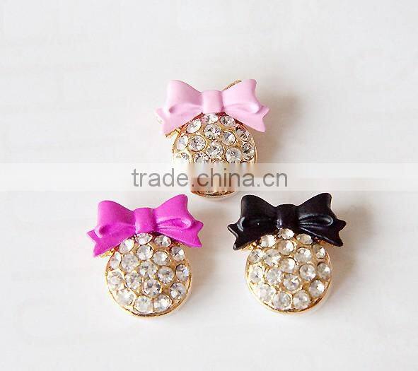 Fashion Rhinestone Flower for iphone 5 home button sticker