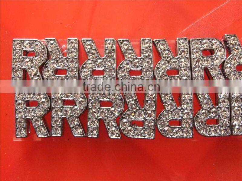 In stock fast delivery diamante slide letters 10mm