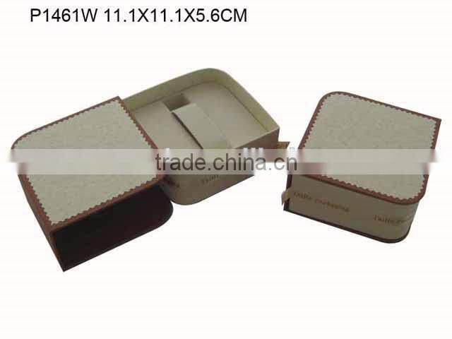 New Design Elegant Paper Packing Watch Box with Silk Ribbon P1461W