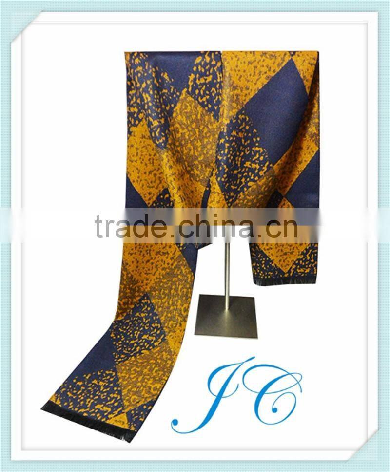 Hot selling tartan men cashmere feel acrylic scarf