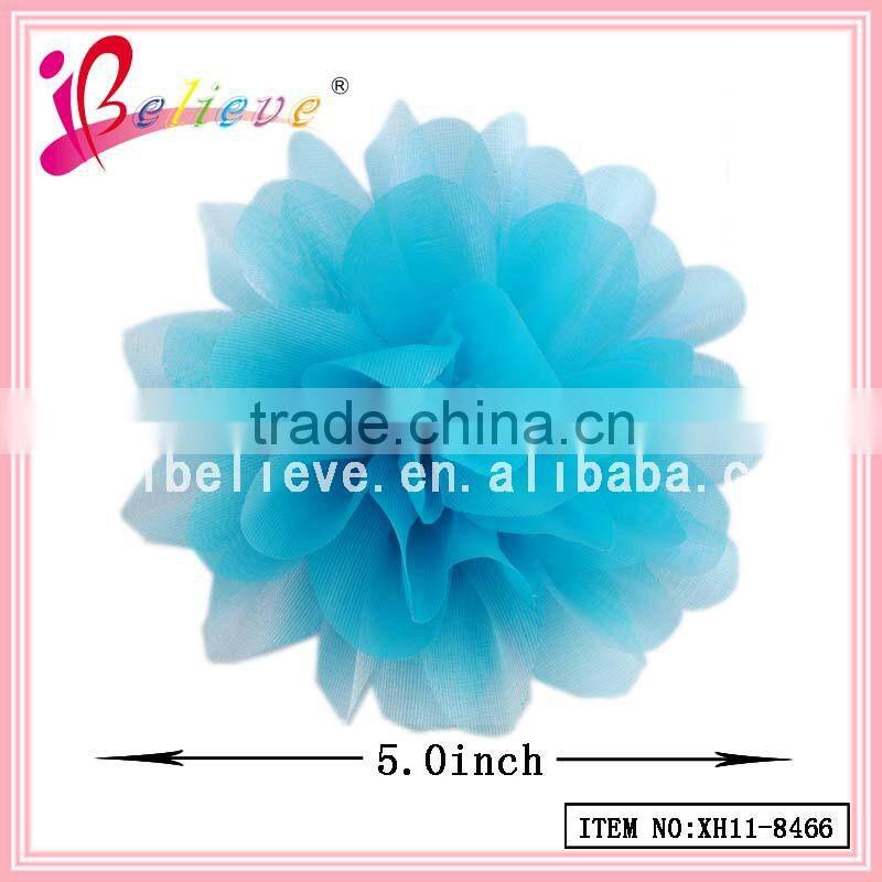 Free sample available women organza flower hair clips on alibaba hot sale (XH11-8466)