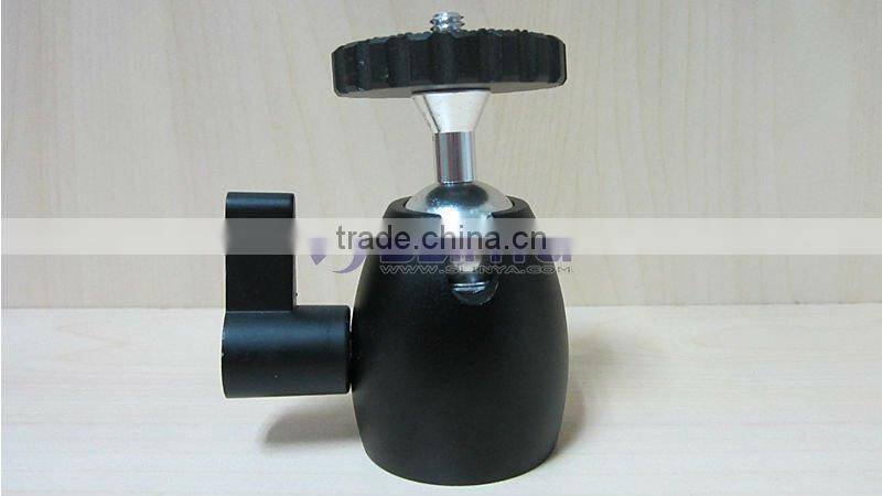 1/4'' Hot Shoe Mount Stand adapter Mini All-Metal Ball Head for Monopod Tripod Light Stand