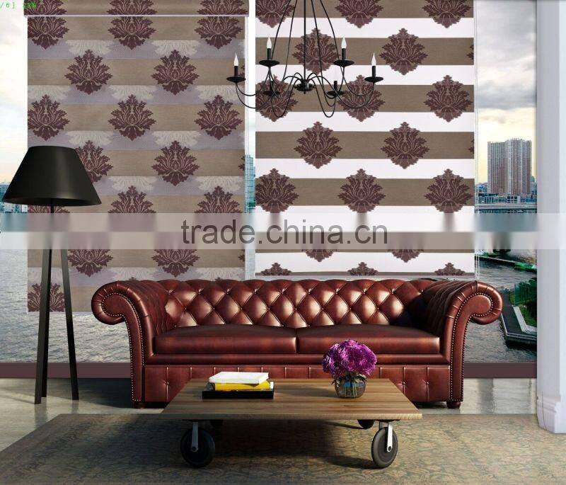 Promotional Cheap European Style Roller Type Jacquard zebra blinds