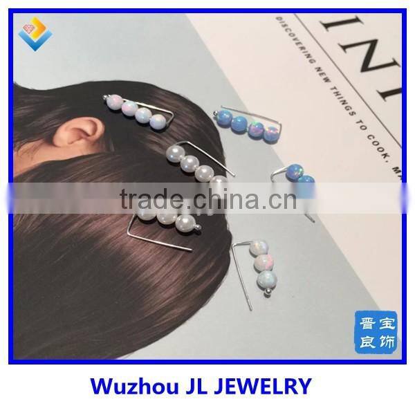 wholesale s925 sterling silver pave stone moon and star earrings