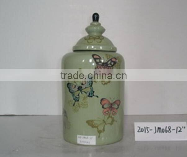 simple hollow out type garden furniture ceramic stool