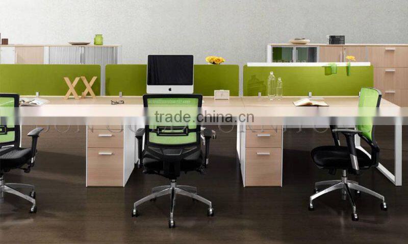 Environmental Small Wooden Office Workstation Cubicle for 6 person ( SZ-WS393)
