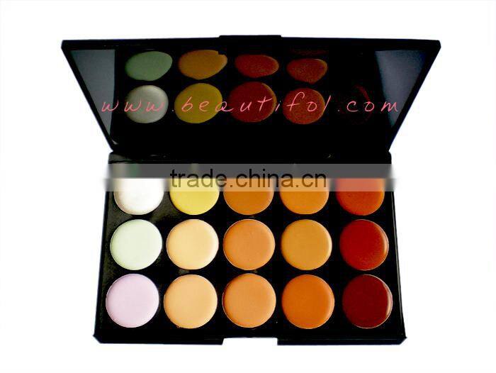 Silky! 15 colors creamy foundation, long lasting waterproof concealer