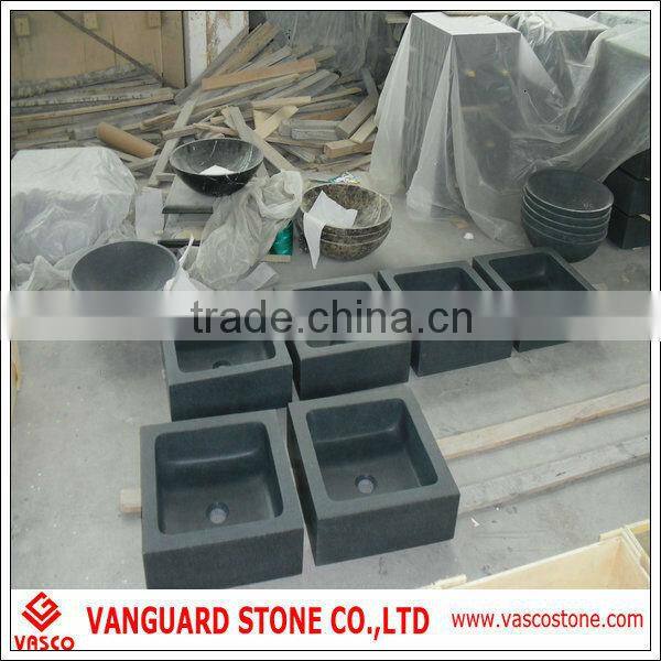 Square bathroom sink, granite sink