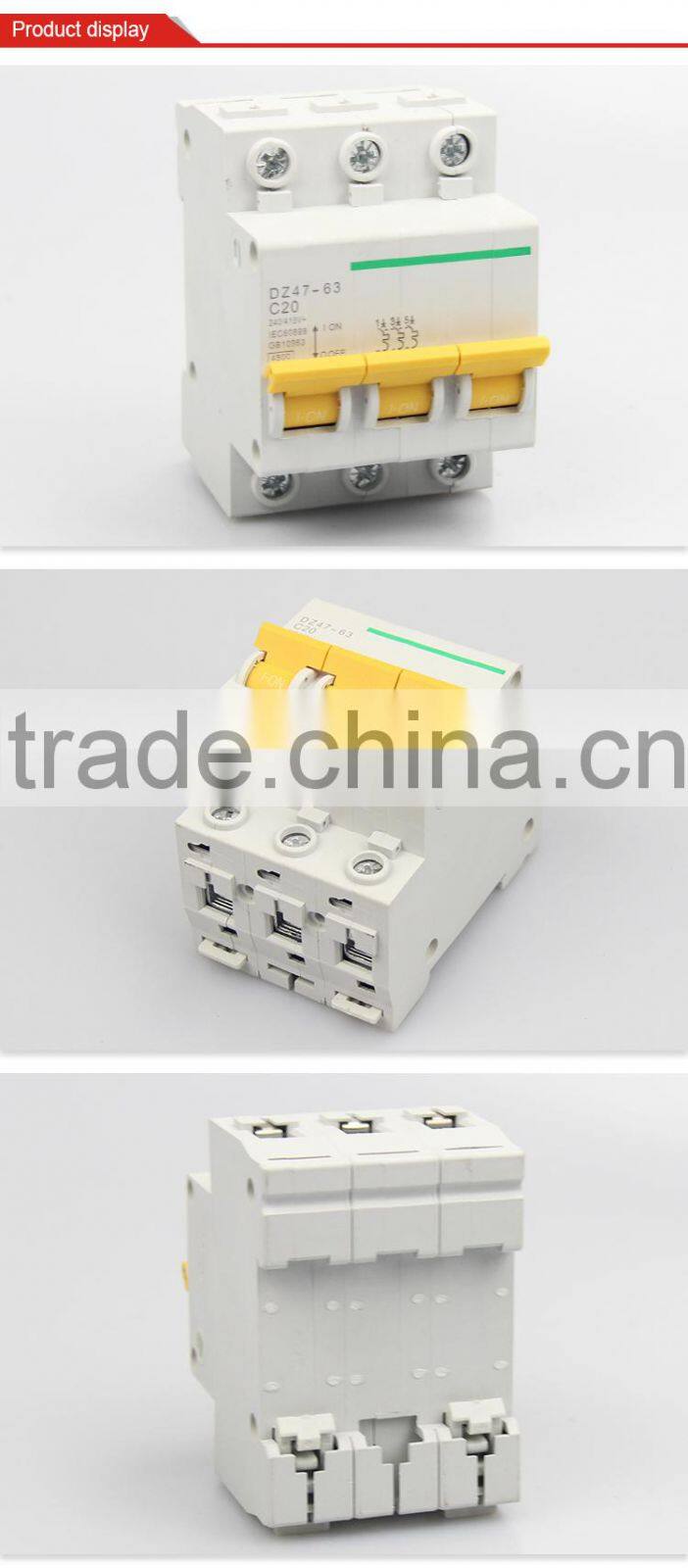 China MCB manufacturer LC supply C46 C45B C48 series abs circuit breaker