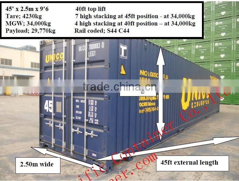 Best Quality Iso Dry Cargo Shipping Container