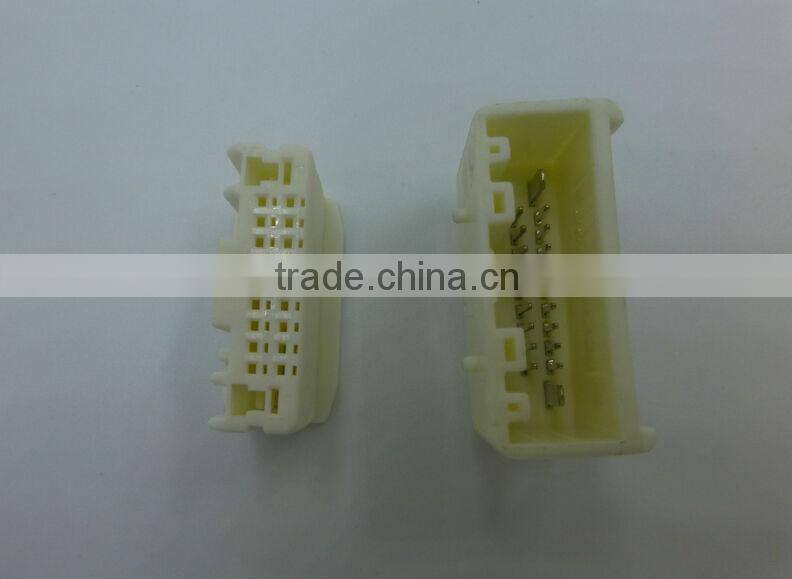 20 ways composite contact PCB male and female horizontal mounted connectors auto application