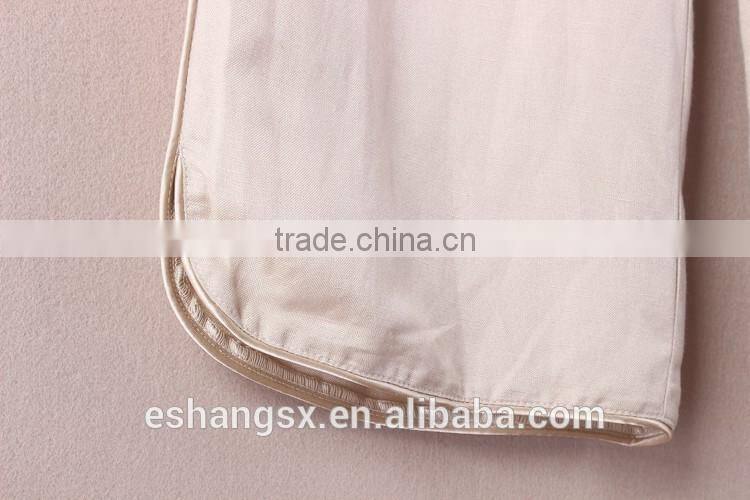 Ladies linen beige loose style lounge pants