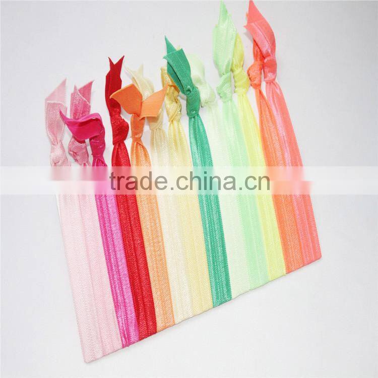 2014 Christmas FOE Fold Over Elastic Ribbon For Hair Ties -Elastic hair bands-hair tie -headband