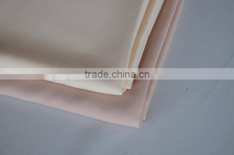 100 polyester thick moss crepe fabric for lady wear