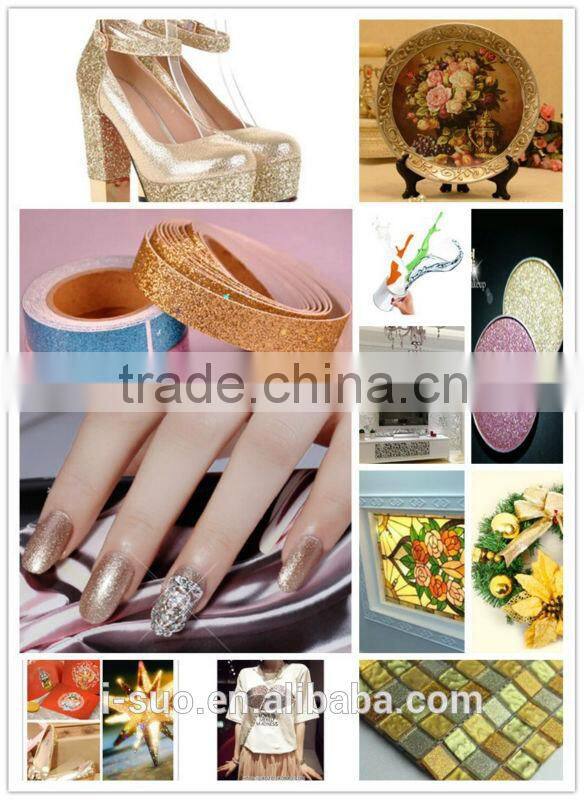 wholesale color hot selling PET glitter for plastic