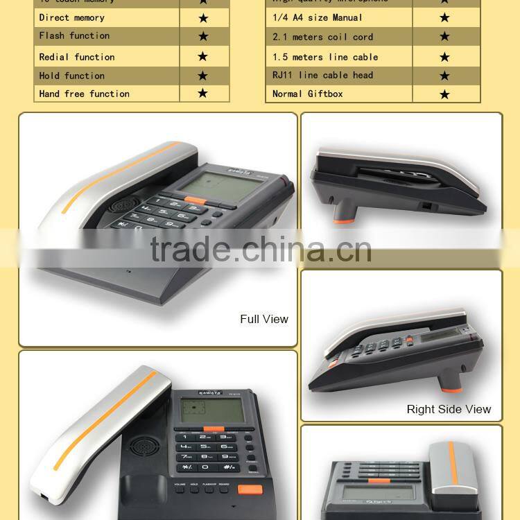 Exclusive model desktop caller id phone with big display